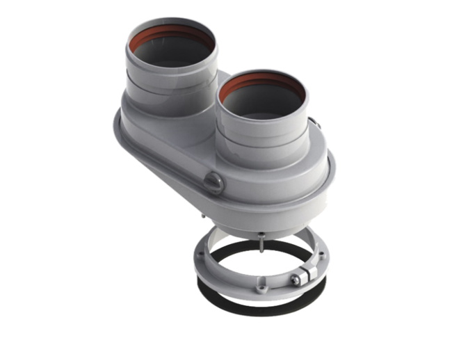 Адаптер раздельного дымоудаления 60/100-60/60 PP Viessmann (7418011)